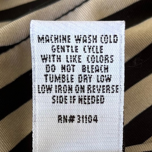 •Kim Rogers• Jersey Knit Striped Dress - Size Medium Petite - Picture 6 of 7